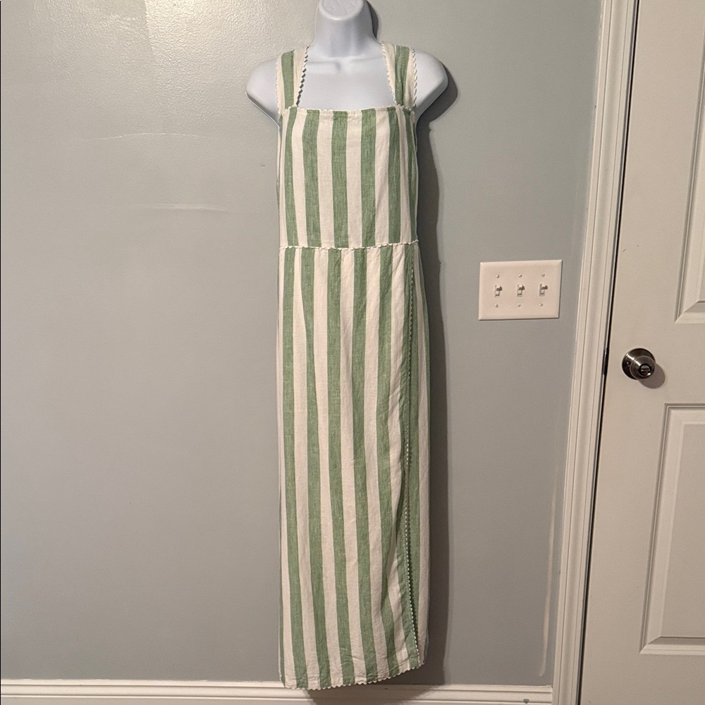 Crown & Ivy Striped Green and White Sundress